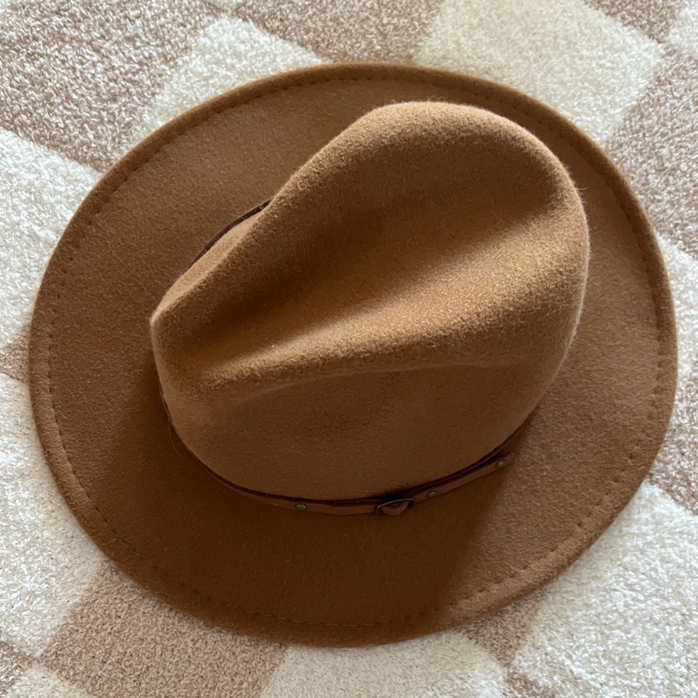 Brown Belt Buckle Hat